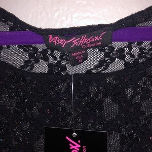Betsey Johnson Tops - Black Betsey Johnson lace top size small Betsey Johnson Tops - Black Betsey Johnson lace top size small